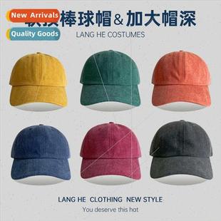 old baseball couples abrasion autum women men Washed cap