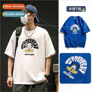 ice sleeved new shirt short silk Summer thin men