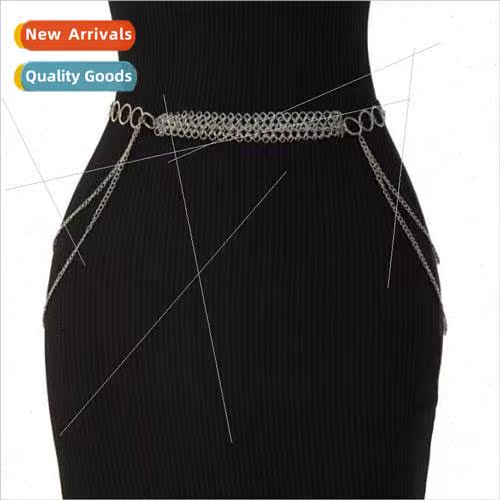 3271 Europe new small circle connected metal wave tassel sid