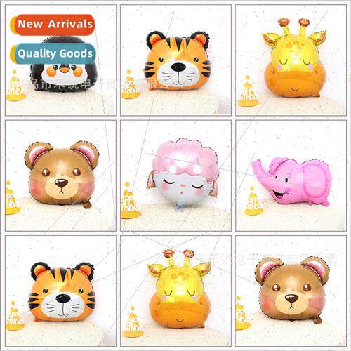 Animal Head Shape Balloon Penguin Giraffe Tiger Sheep Animal