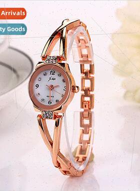 Drip Alloy Women Thin Chain Bracelet Watch Rose Gold Fashion