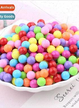 6mm8mm acrylic round beads whout holes solid candy color pla