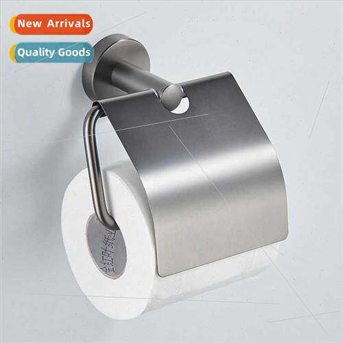 Brushed gunmetal gray paper roll holder 304 bathroom paper t