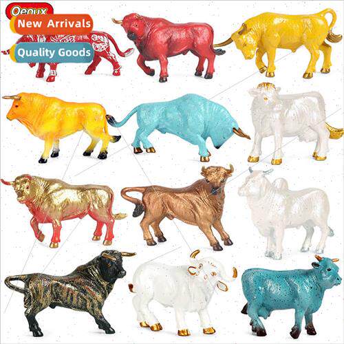 Wild animal model children gift toys succulent cake ornament