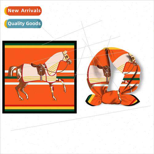 simulation silk scarf spring fall elders gift 53cm small squ