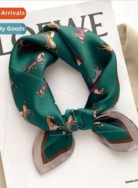 2022 Spring Autumn new retro fashion temperament square scar