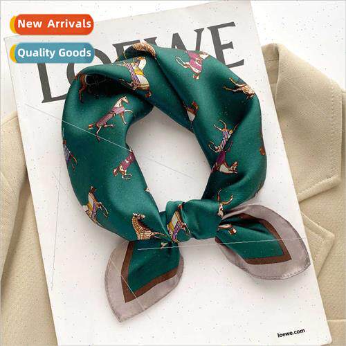 2022 Spring Autumn new retro fashion temperament square scar