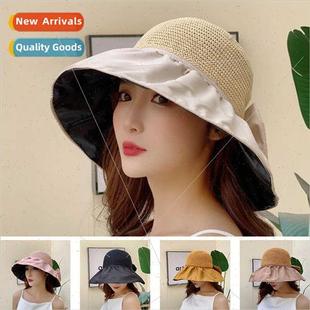 large brimmed fisherman cap sunshade new summer Vinyl bow