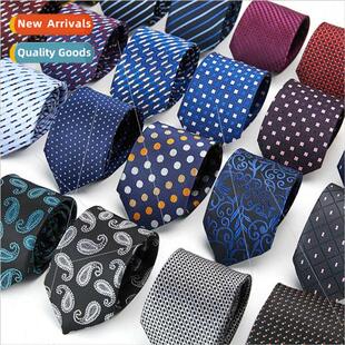 Men business tie 7.5cm hand-typed professional mal interview