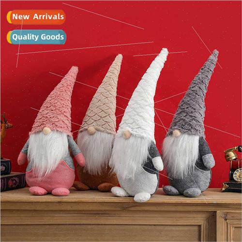 Christmas Decorations Faceless Old Man Doll Window Display C