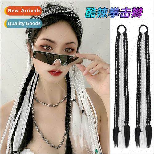 Ponytail Wig Women Long Color Boxer Braid Hip Hop Dirty Brai