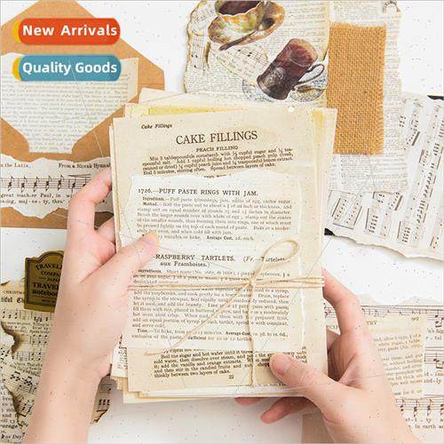 Vintage material paper old book series manuscript handbook d