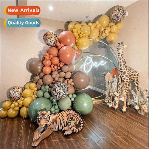 Zoo theme balloon decoration baby birthday party dress up ti