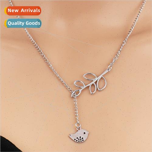 Europe Women lver mple Peace Bird Adjustable Necklace Collar