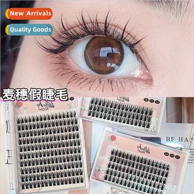 Ten rows large capacy spikes wheat imp false eyelashes segme