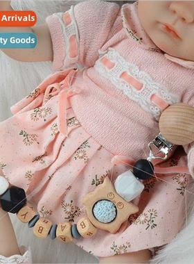 Baby Beechwood Teether Anti Drop Chain Cartoon Hedgehog lico