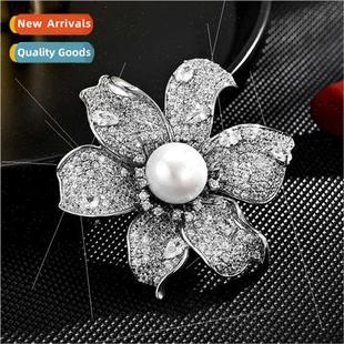 sunflower full zirconium High anti elegant brooch glar grade