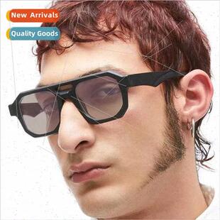 2024 new double beam square frame punk technology futuristic