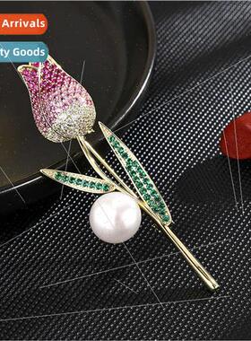 atmosphere versatile high-grade natural celebry coat brooch