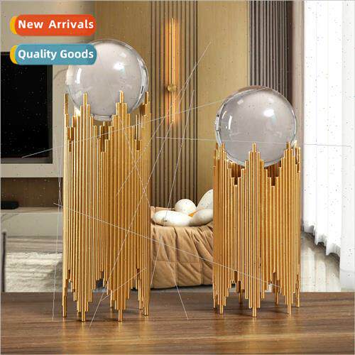 Crystal ball ornaments living room TV cabinet wine cooler of
