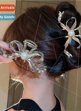 Bow Grab Clip Women Large Premium Feeling Hair Clips Headdre