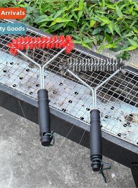 Stainless steel barbecue cleaning steel brush 12 inch triang