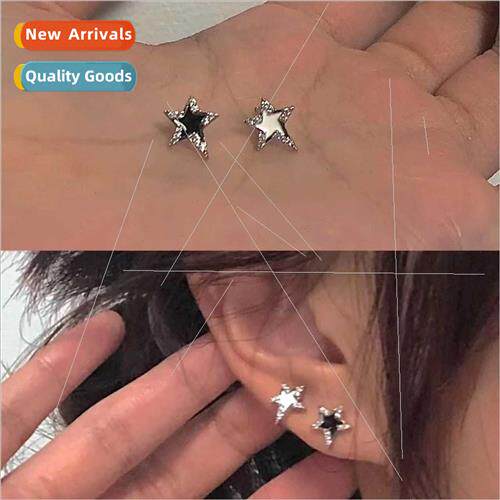 RecoPan pentagram earrings female ins niche premium minimali