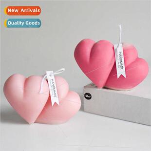Duplex love silicone candle mould INS independent creative D
