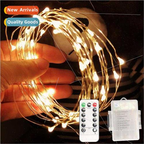 8 function remote control 3AA battery box copper wire lights