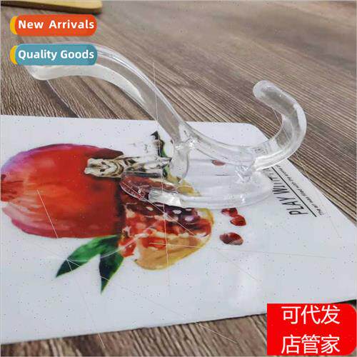 Transparent coat hat hooks behind door hooks no-punch functi