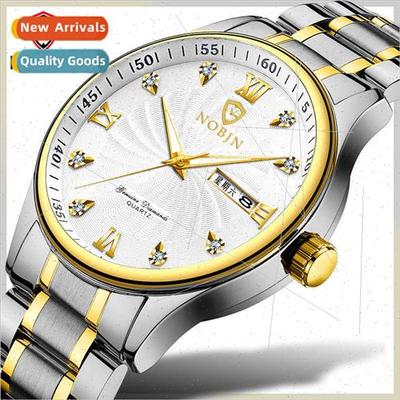 Swiss Genuine Noble Gold Business Calendar Quartz Watches Wa