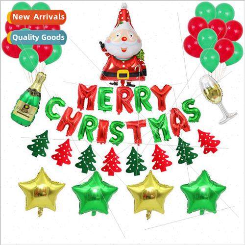 Christmas Aluminum Balloon Package Santa Claus Alphabet Ball