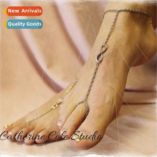 Europe Summer Women Versatile Fashion Geometric Anklet mple