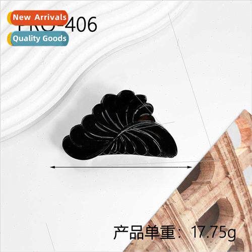 Black Grab Clip Large Fashion mple Patterned Spray Paint Glo