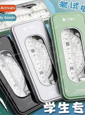 Set rulers transparent 15cm wave straightedge aluminum alloy