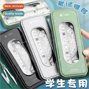 Set rulers transparent 15cm wave straightedge aluminum alloy