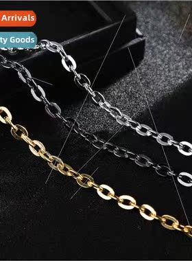 Fashion Popular mple ngle Buckle Iron Chain Gold Necklace Me