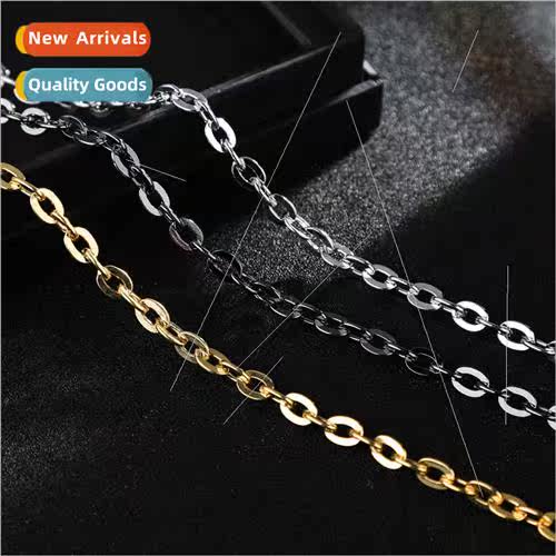 Fashion Popular mple ngle Buckle Iron Chain Gold Necklace Me
