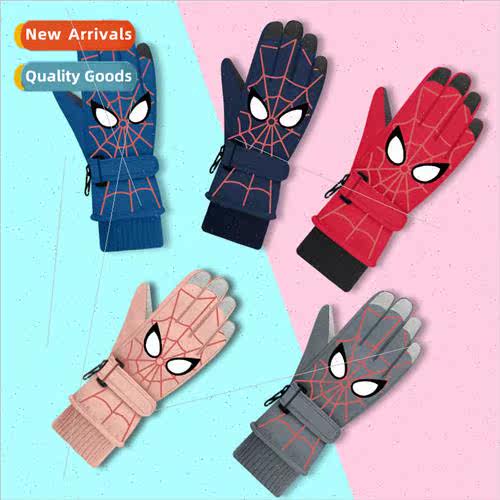 Cartoon animation children ski gloves new padded thickened s
