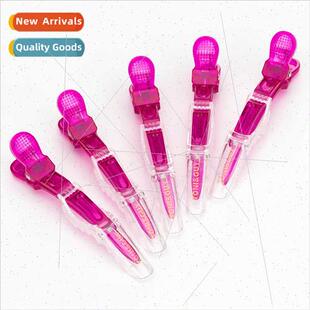 Colorful transparent crocodile hair clips barber partion cli