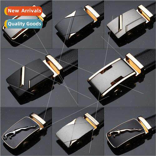 Belt business casual men cowhide pants belt automatic buckle
