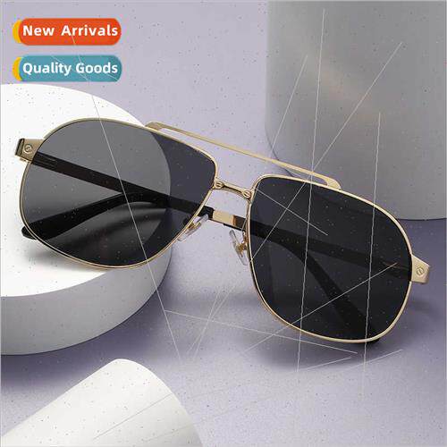 5072 spring leg rimless square sunglasses 2023 double beam l