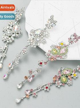 Europe new retro butterfly earrings sense tassel Chinese col