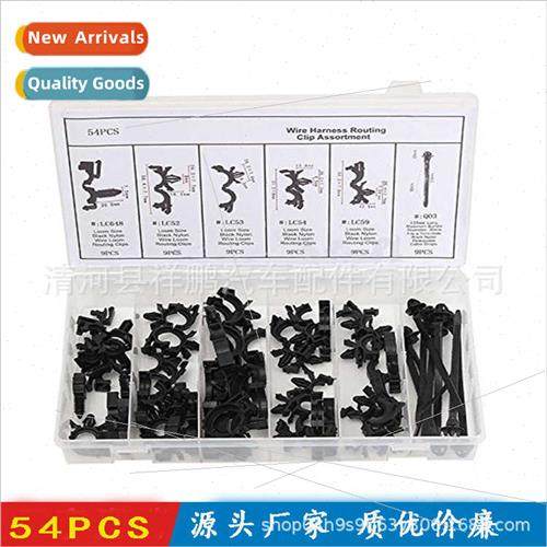 Boxed 54PCS Universal Car Body Wiring Harness Fixing Clip Ny
