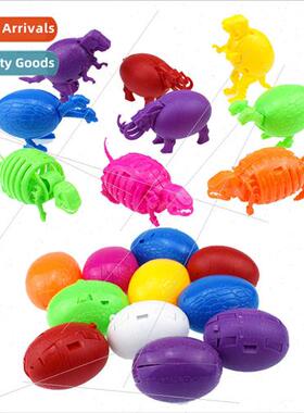 New colorful demation dinosaur eggs two-headed dragon Tyrann