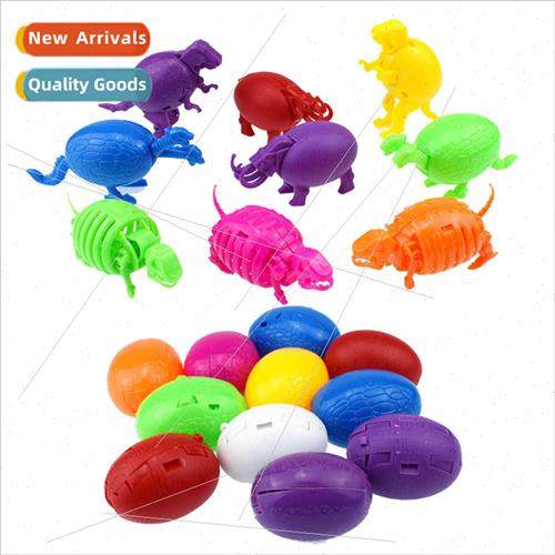 New colorful demation dinosaur eggs two-headed dragon Tyrann