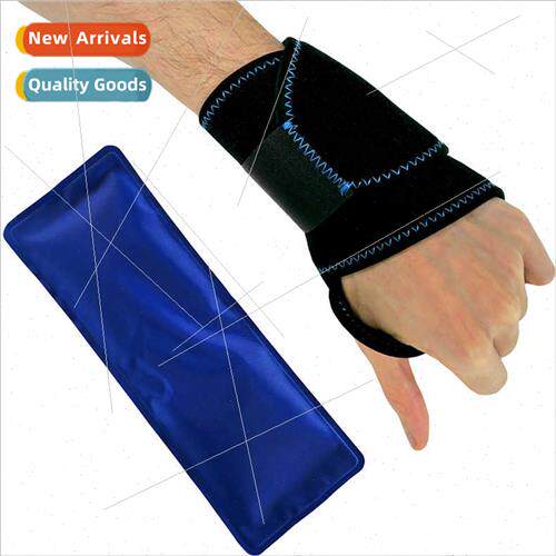Microwaveable Reusable Wrist Ice Gel Pack wh Support Bracket
