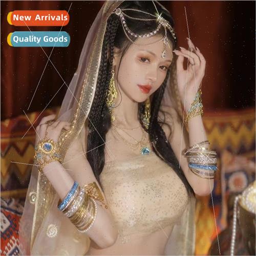Fashion multi-layer inlaid rhinestone chain teardrop crystal