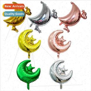 star moon balloon stars film aluminium inch