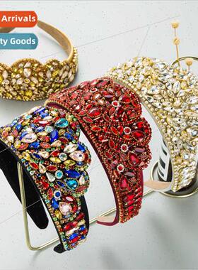Hair accessories baroque luxury heavy color rhinestone gemst